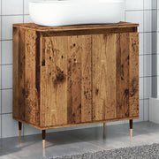 Badkamerkast 58x33x60 cm bewerkt hout
