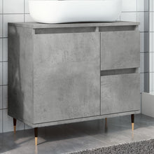 Badkamerkast 65x33x60 cm bewerkt hout betongrijs