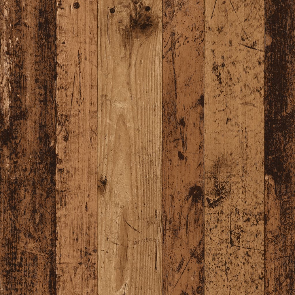 Nachtkastjes 2 st 34x35,5x70 cm bewerkt hout oud houtkleurig