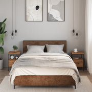 Nachtkastjes 2 st 34x36x50 cm bewerkt hout eikenkleur