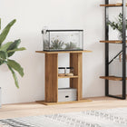 Aquariumstandaard 60x30x60 cm bewerkt hout eikenkleur