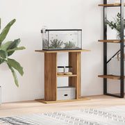 Aquariumstandaard 60x30x60 cm bewerkt hout eikenkleur