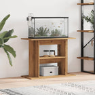 Aquariumstandaard 80x35x60 cm bewerkt hout eiken