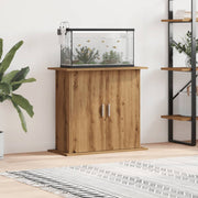 Aquariumstandaard 81x36x73 cm eikenhout bewerkt hout
