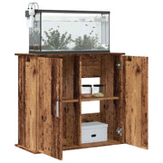Aquarium stand 81x36x73 cm treated old wood look
