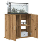 Aquariumstandaard 81x36x73 cm bewerkt hout eiken