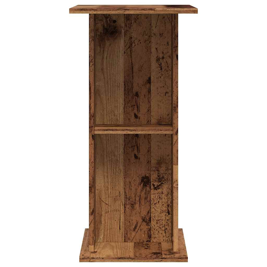 Aquariumstandaard 36x60,5x72,5 cm bewerkt hout oud houtkleurig