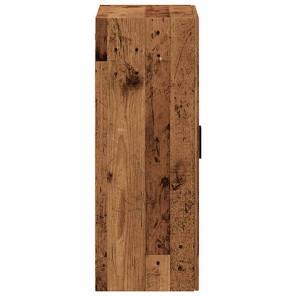 Wandkast 69,5x34x90 cm oud houtkleurig