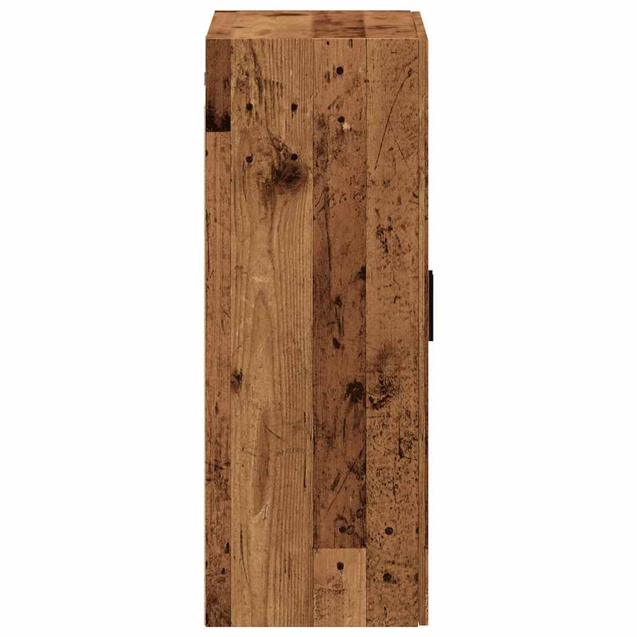 Wandkast 69,5x34x90 cm oud houtkleurig