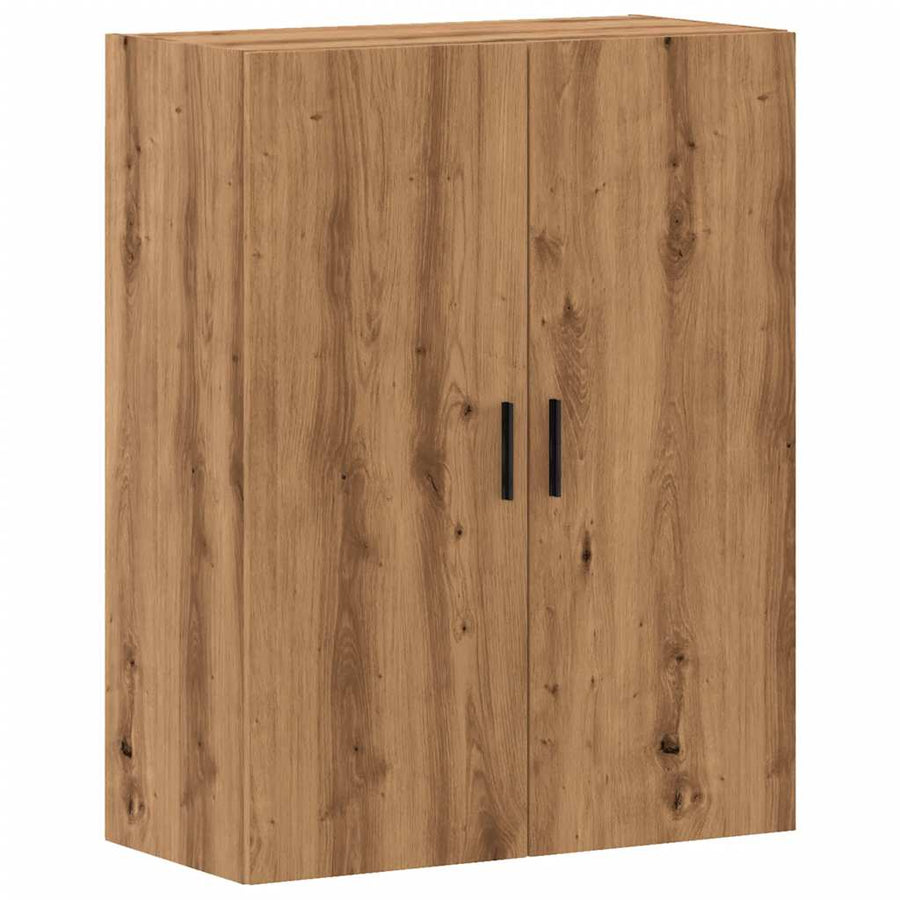Wandkast 69,5x34x90 cm artisanaal eikenkleurig