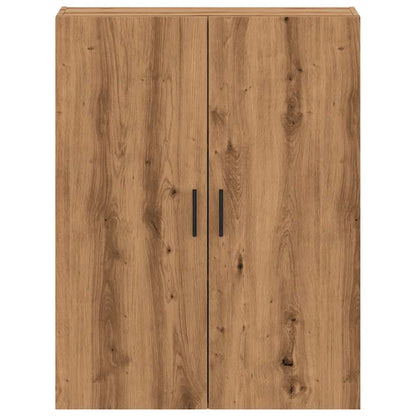 Wandkast 69,5x34x90 cm artisanaal eikenkleurig