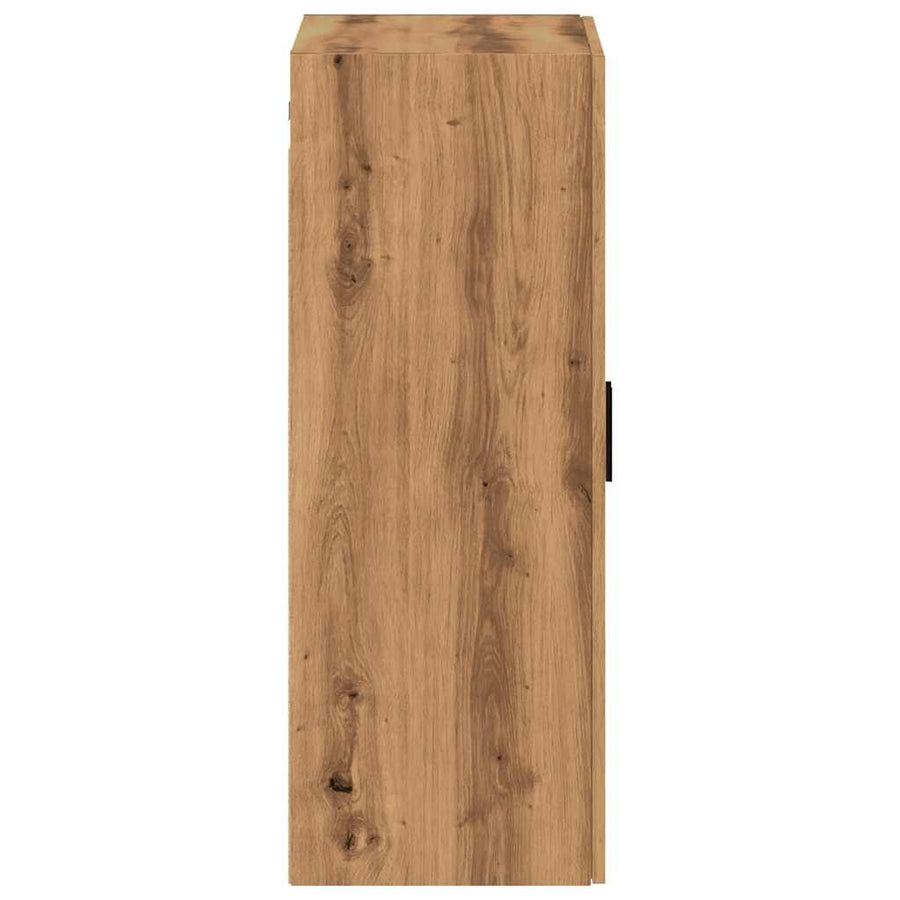 Wandkast 69,5x34x90 cm artisanaal eikenkleurig