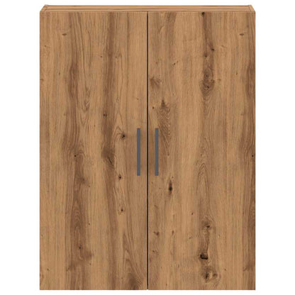 Wandkast 69,5x34x90 cm artisanaal eikenkleurig
