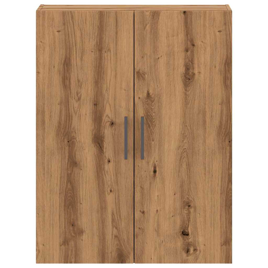 Wandkast 69,5x34x90 cm artisanaal eikenkleurig