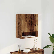 Wall cabinet 60x31x70 cm treated wood old wood color