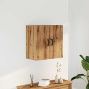 Wandkast 60x31x60 cm bewerkt hout eikenkleurig