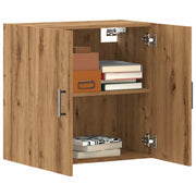 Wandkast 60x31x60 cm bewerkt hout eikenkleurig