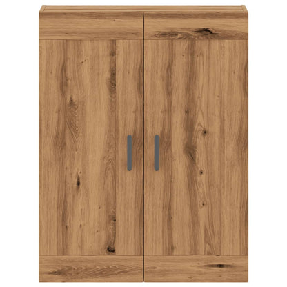 Wandkast 69,5x34x90 cm bewerkt hout artisanaal eikenkleurig