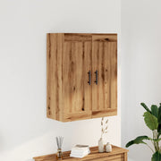 Wandkast 69,5x34x90 cm bewerkt hout eikenkleur