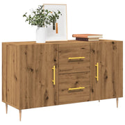 Dressoir 100x36x60 cm bewerkt hout eikenkleurig