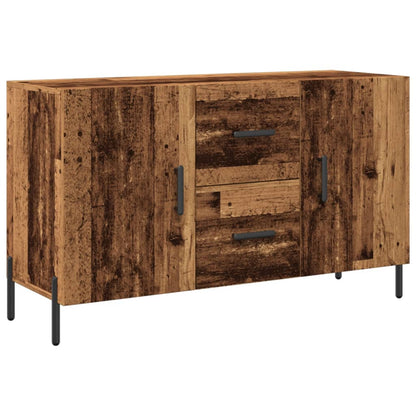 Dressoir 100x36x60 cm bewerkt hout oud houtkleurig