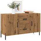 Dressoir 100x36x60 cm bewerkt hout eikenkleurig