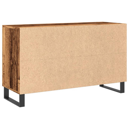 Dressoir 100x36x60 cm bewerkt hout oud houtkleurig