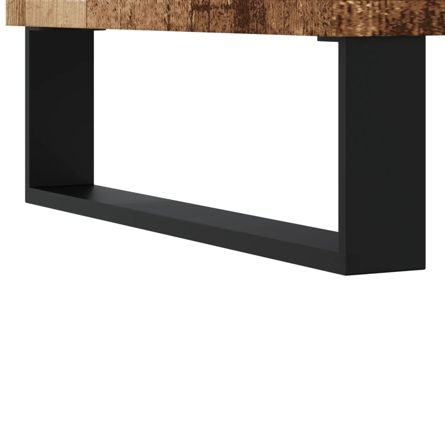 Dressoir 100x36x60 cm bewerkt hout oud houtkleurig