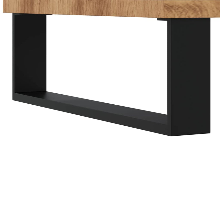 Dressoir 100x36x60 cm bewerkt hout artisanaal eikenkleurig