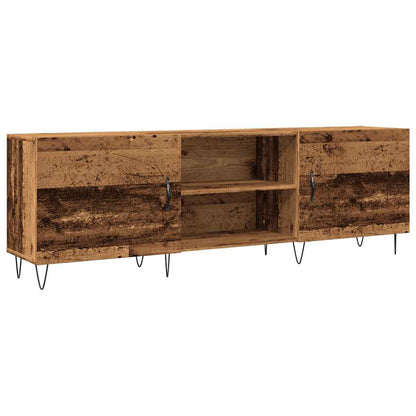 Tv-meubel 150x30x50 cm bewerkt hout oud houtkleurig