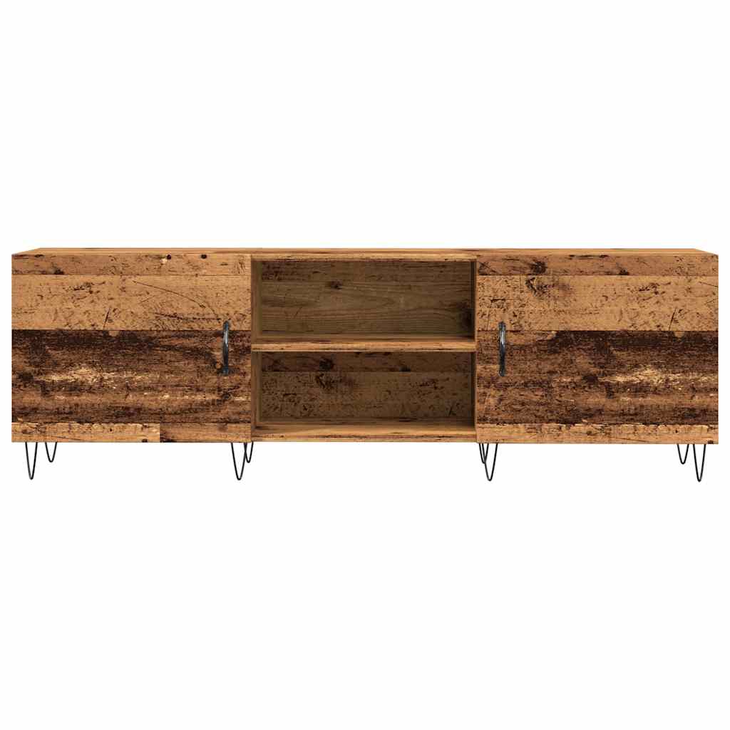 Tv-meubel 150x30x50 cm bewerkt hout oud houtkleurig