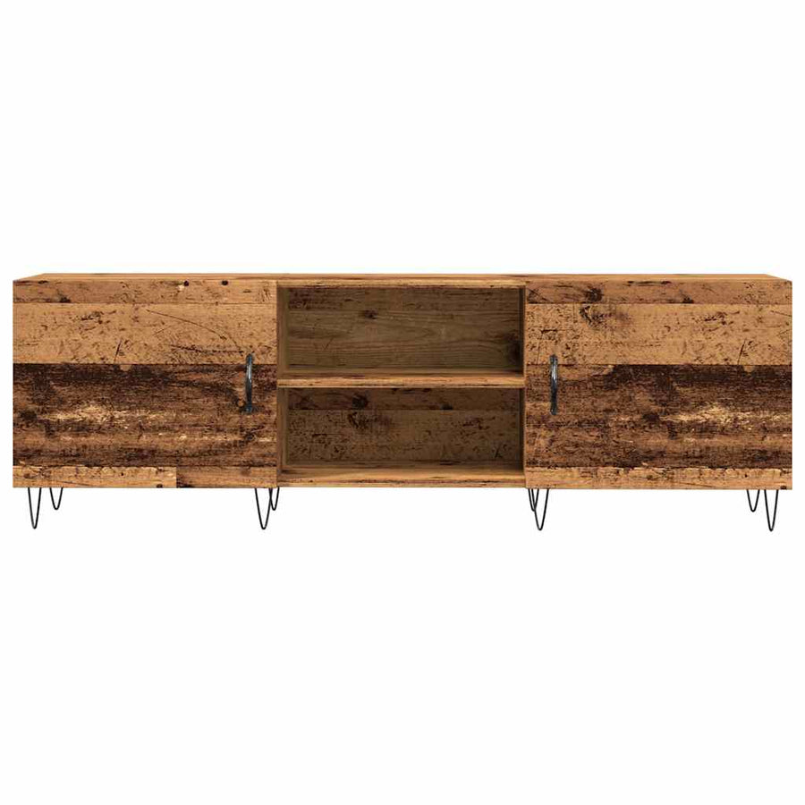 Tv-meubel 150x30x50 cm bewerkt hout oud houtkleurig