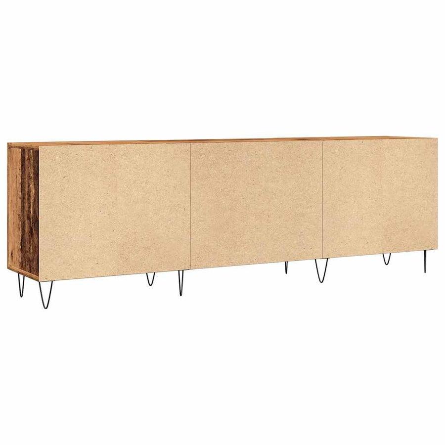 Tv-meubel 150x30x50 cm bewerkt hout oud houtkleurig