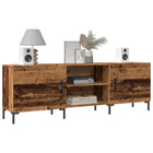 Tv-meubel 150x30x50 cm bewerkt hout oud houtkleurig