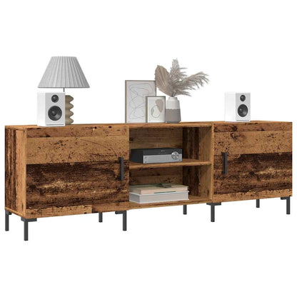 Tv-meubel 150x30x50 cm bewerkt hout oud houtkleurig