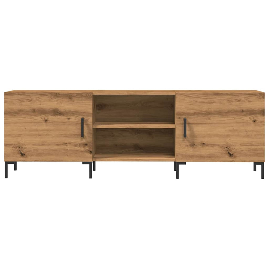 Tv-meubel 150x30x50 cm bewerkt hout artisanaal eikenkleurig