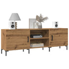 Tv-meubel 150x30x50 cm bewerkt hout eikenkleurig