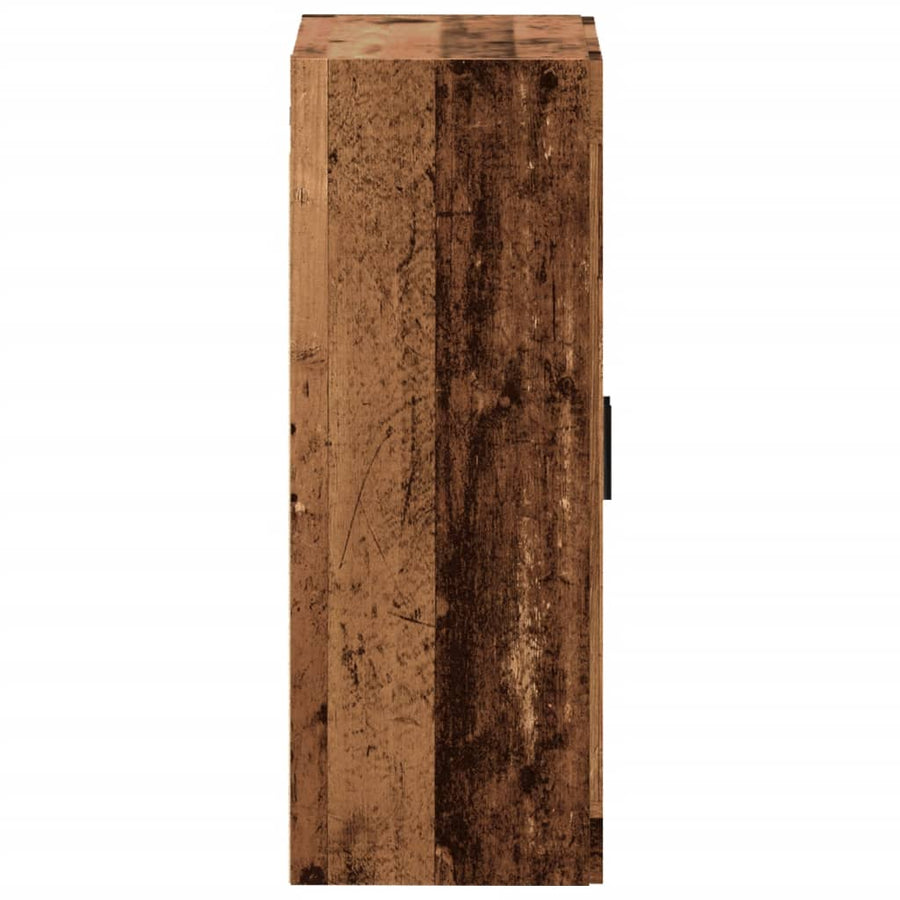 Wandkast 69,5x34x90 cm oud houtkleurig