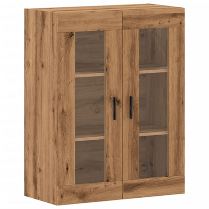 Wandkast 69,5x34x90 cm artisanaal eikenkleurig