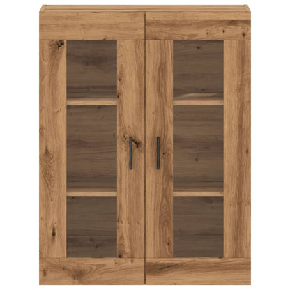Wandkast 69,5x34x90 cm artisanaal eikenkleurig