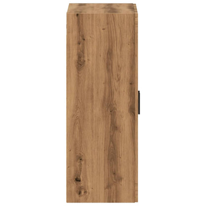Wandkast 69,5x34x90 cm artisanaal eikenkleurig