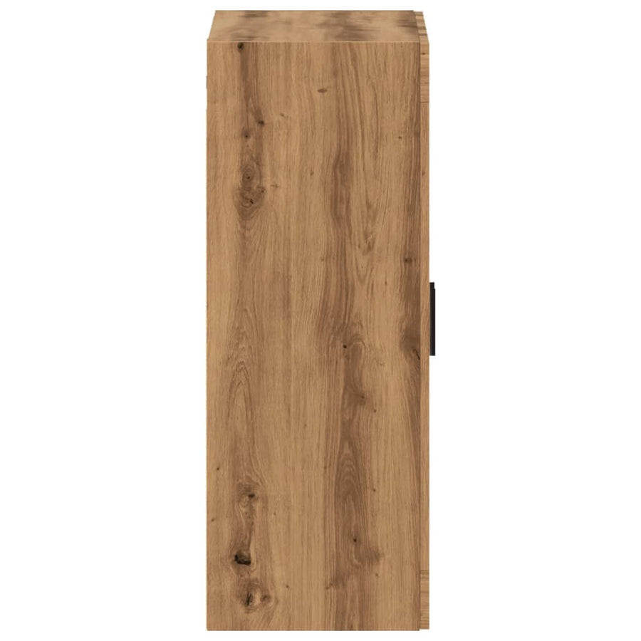 Wandkast 69,5x34x90 cm artisanaal eikenkleurig