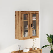 Wandkast 69,5x34x90 cm eikenkleurig bewerkt hout