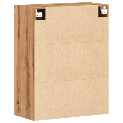 Dressoir 69,5x34x90 cm bewerkt hout artisanaal eikenkleur