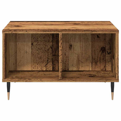 Salontafel 60x50x36,5 cm bewerkt hout oud houtkleurig