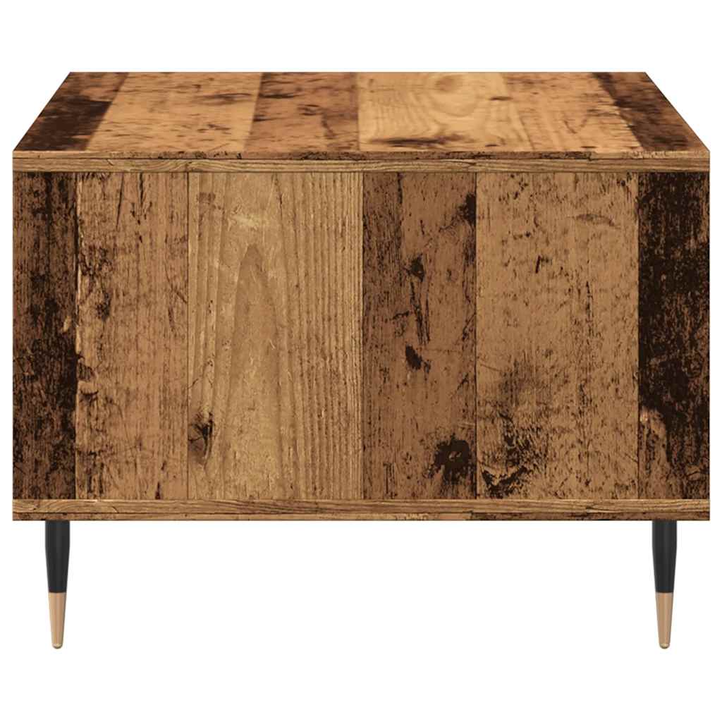 Salontafel 60x50x36,5 cm bewerkt hout oud houtkleurig