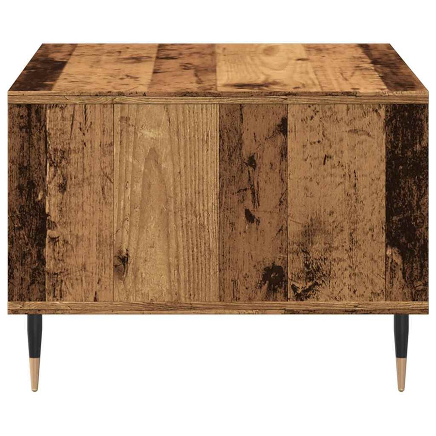 Salontafel 60x50x36,5 cm bewerkt hout oud houtkleurig
