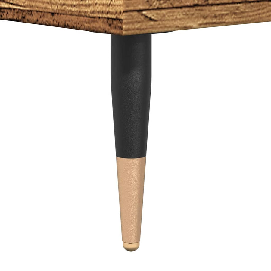 Salontafel 60x50x36,5 cm bewerkt hout oud houtkleurig