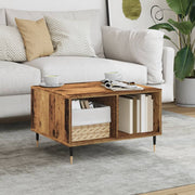 Salontafel 60x50x36,5 cm bewerkt hout oud houtkleurig