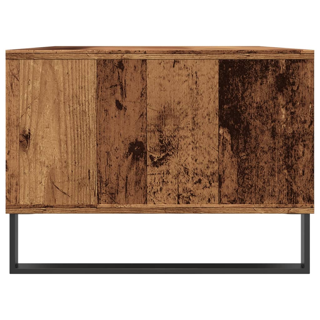 Salontafel 90x50x36,5 cm bewerkt hout oud houtkleurig
